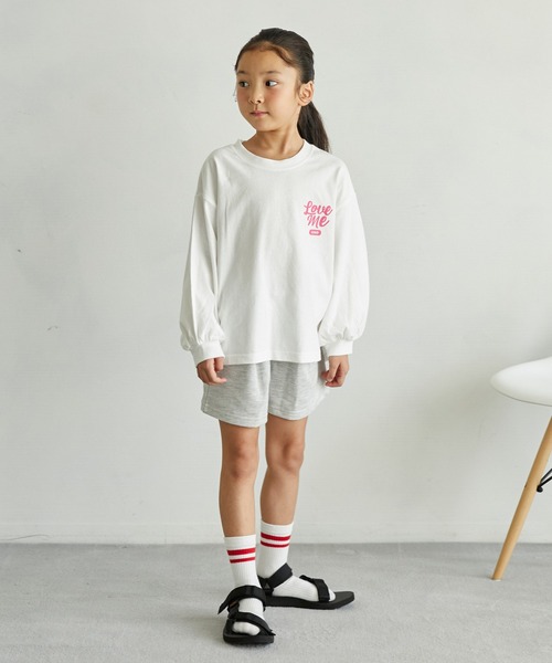 undeny.(アンディニ-)の「undeny/アンディニー Love me L/S Tシャツ(Tシャツ/カットソー・キッズ・サックスブルー/ホワイト・M/L/XL)」の7枚目の写真