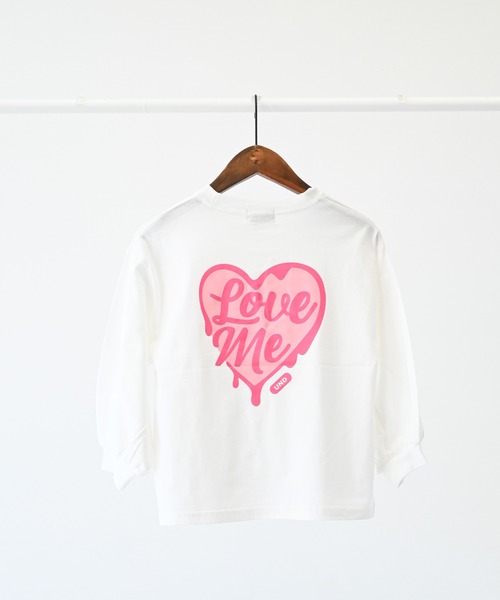 undeny.(アンディニ-)の「undeny/アンディニー Love me L/S Tシャツ(Tシャツ/カットソー・キッズ・サックスブルー/ホワイト・M/L/XL)」の10枚目の写真