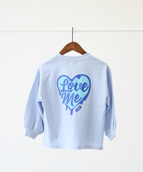 undeny.(アンディニ-)の「undeny/アンディニー Love me L/S Tシャツ(Tシャツ/カットソー・キッズ・サックスブルー/ホワイト・M/L/XL)」の11枚目の写真