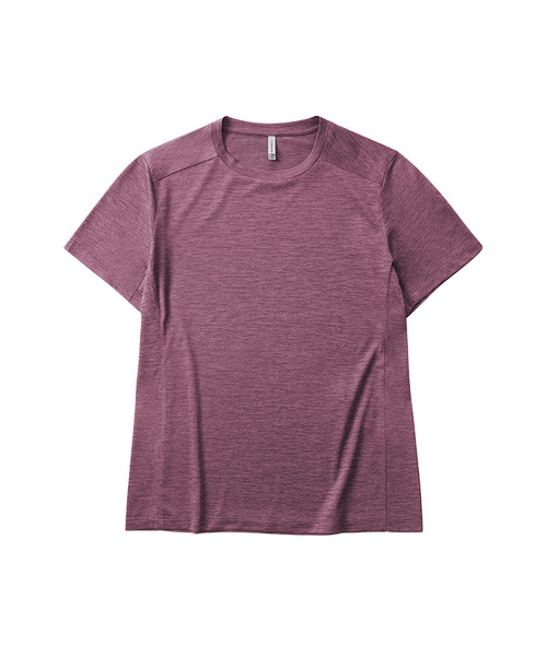 BUTTON SEOUL（ボタンソウル）の「[ウィメンズ]クイックドライセカンドスキンランニングテックTシャツ(6 COLORS)（Tシャツ/カットソー・レディース・パープル/オリーブ/ブラック/ピンク系その他/イエロー/オレンジ・M(48)/L(50)/S(46)）」の4枚目の写真