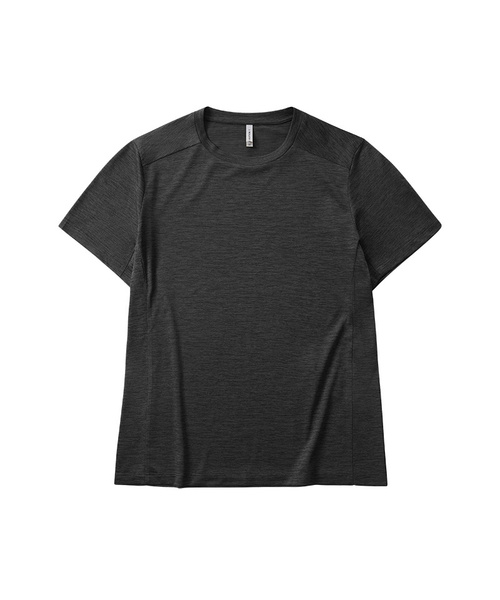 BUTTON SEOUL（ボタンソウル）の「[ウィメンズ]クイックドライセカンドスキンランニングテックTシャツ(6 COLORS)（Tシャツ/カットソー・レディース・パープル/オリーブ/ブラック/ピンク系その他/イエロー/オレンジ・M(48)/L(50)/S(46)）」の2枚目の写真