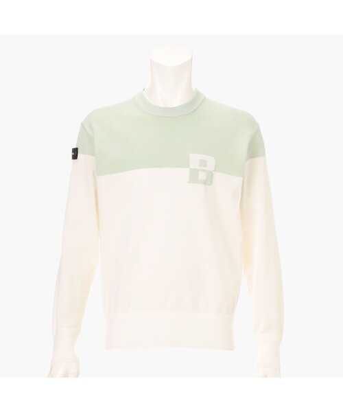 BRIEFING(ブリーフィング)の「【BRIEFING GOLF/ブリーフィングゴルフ】MEN'S WR BI-COLOR CREWNECK KNIT(Tシャツ/カットソー・メンズ・ネイビー/グリーン系その他2/ブラック・M/L)」の3枚目の写真