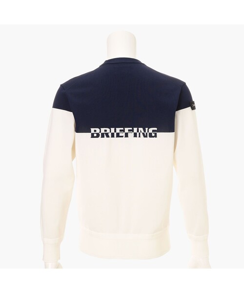 BRIEFING(ブリーフィング)の「【BRIEFING GOLF/ブリーフィングゴルフ】MEN'S WR BI-COLOR CREWNECK KNIT(Tシャツ/カットソー・メンズ・ネイビー/グリーン系その他2/ブラック・M/L)」の8枚目の写真