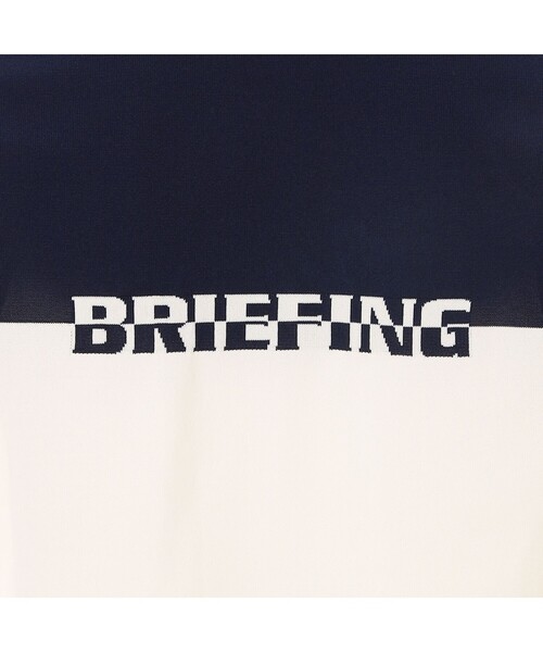 BRIEFING(ブリーフィング)の「【BRIEFING GOLF/ブリーフィングゴルフ】MEN'S WR BI-COLOR CREWNECK KNIT(Tシャツ/カットソー・メンズ・ネイビー/グリーン系その他2/ブラック・M/L)」の9枚目の写真