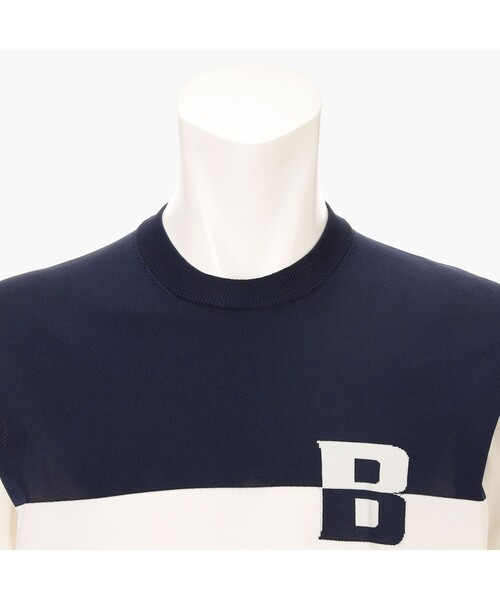 BRIEFING(ブリーフィング)の「【BRIEFING GOLF/ブリーフィングゴルフ】MEN'S WR BI-COLOR CREWNECK KNIT(Tシャツ/カットソー・メンズ・ネイビー/グリーン系その他2/ブラック・M/L)」の10枚目の写真