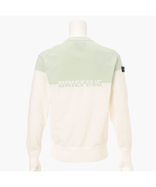 BRIEFING(ブリーフィング)の「【BRIEFING GOLF/ブリーフィングゴルフ】MEN'S WR BI-COLOR CREWNECK KNIT(Tシャツ/カットソー・メンズ・ネイビー/グリーン系その他2/ブラック・M/L)」の17枚目の写真