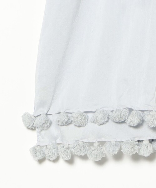 fennica（フェニカ）の「quitan / KHADI COTTON SILK SLEEVELESS TOP（シャツ/ブラウス・レディース・サックスブルー・ONE SIZE）」の5枚目の写真