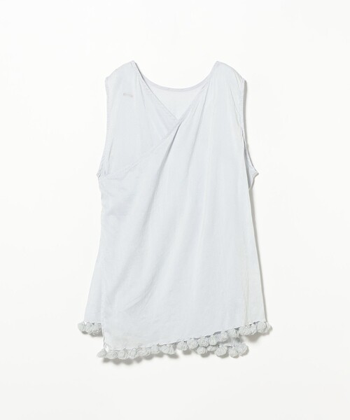 fennica（フェニカ）の「quitan / KHADI COTTON SILK SLEEVELESS TOP（シャツ/ブラウス・レディース・サックスブルー・ONE SIZE）」の7枚目の写真