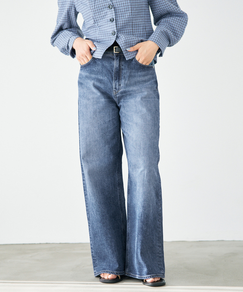 IENA(イエナ)の「YANUK/ヤヌーク 別注 MARY Baggy straight デニムパンツ 57162501(デニムパンツ・レディース・ブルー・26/25/24/23/22)」の10枚目の写真