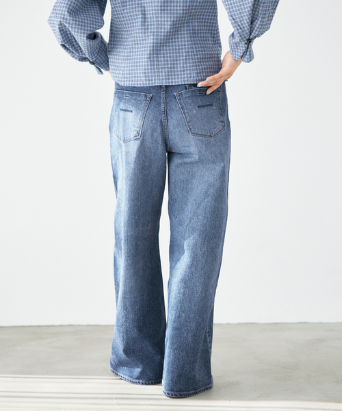 IENA(イエナ)の「YANUK/ヤヌーク 別注 MARY Baggy straight デニムパンツ 57162501(デニムパンツ・レディース・ブルー・26/25/24/23/22)」の12枚目の写真