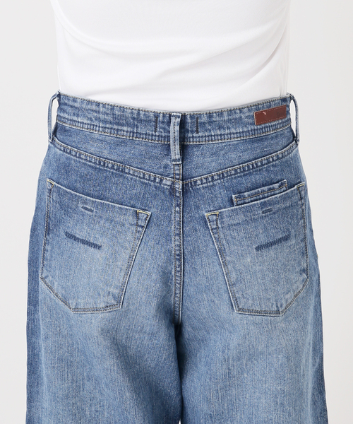 IENA(イエナ)の「YANUK/ヤヌーク 別注 MARY Baggy straight デニムパンツ 57162501(デニムパンツ・レディース・ブルー・26/25/24/23/22)」の20枚目の写真