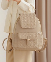 le reve vaniller（ル レーヴ ヴァニレ）の「オリジナル ハート キルティング ベルトフラップ リュック le reve vaniller（バックパック/リュック）」