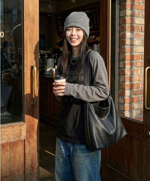 REBRENNER(リブレンナー)の「DTF トリップ レグラン ロングスリーブ ホワイトバーガンディ(Tシャツ/カットソー・レディース・その他・MEDIUM/LARGE/X-LARGE)」の4枚目の写真