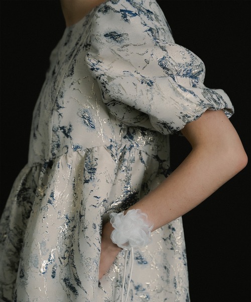 et.UNiVER(エトユニベール)の「Marble dress(ドレス・レディース・グリーン/ネイビー/パープル・M-Long/M-Short/MEDIUM)」の11枚目の写真