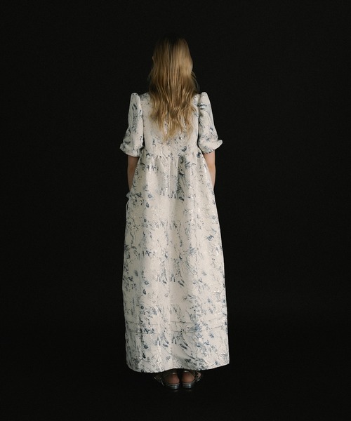 et.UNiVER(エトユニベール)の「Marble dress(ドレス・レディース・グリーン/ネイビー/パープル・M-Long/M-Short/MEDIUM)」の8枚目の写真