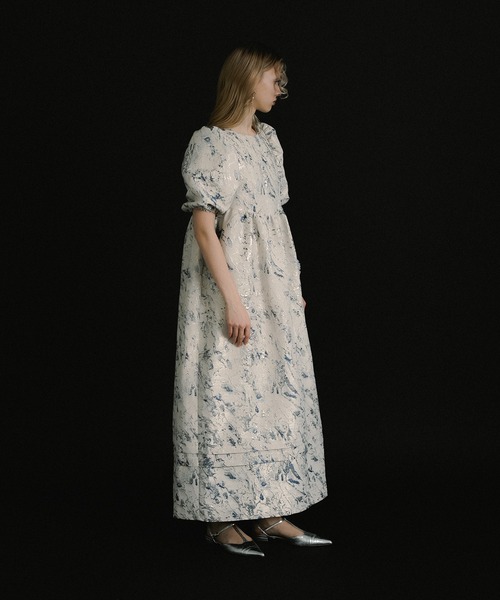 et.UNiVER(エトユニベール)の「Marble dress(ドレス・レディース・グリーン/ネイビー/パープル・M-Long/M-Short/MEDIUM)」の10枚目の写真