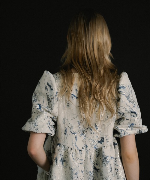 et.UNiVER(エトユニベール)の「Marble dress(ドレス・レディース・グリーン/ネイビー/パープル・M-Long/M-Short/MEDIUM)」の22枚目の写真