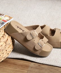 onni ELAMA ダブルベルト 厚底 プラットフォーム サンダル