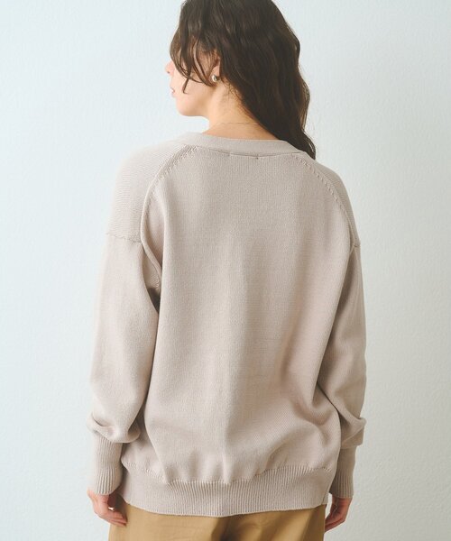 Whim Gazette（ウィムガゼット）の「ボタンカーディガン（カーディガン/ボレロ・レディース・ブラック/グレイッシュベージュ・FREE）」の17枚目の写真