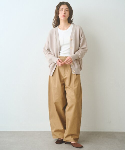 Whim Gazette（ウィムガゼット）の「ボタンカーディガン（カーディガン/ボレロ・レディース・ブラック/グレイッシュベージュ・FREE）」の18枚目の写真