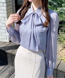 INGNI（イング）の「シアーボウタイブラウス（シャツ/ブラウス）」