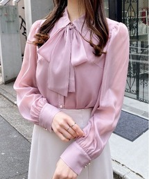 INGNI（イング）の「シアーボウタイブラウス（シャツ/ブラウス）」