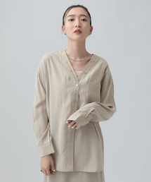 LEPSIM | フィブリルVブラウス　640877(シャツ/ブラウス)