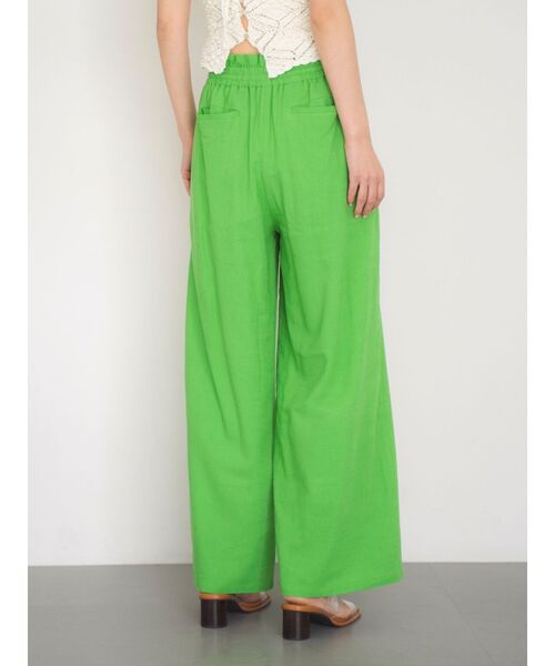 Ungrid（アングリッド）の「ウエストデザインリネン混ラフパンツ（その他パンツ・レディース・グリーン/アイボリー/チャコールグレー・FREE）」の9枚目の写真
