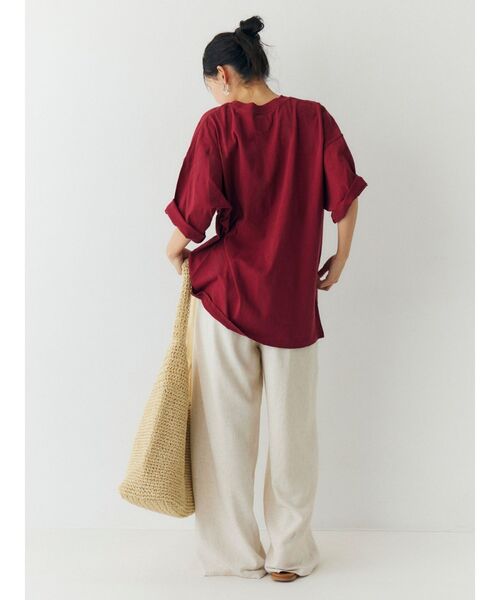 Ungrid（アングリッド）の「ウエストデザインリネン混ラフパンツ（その他パンツ・レディース・グリーン/アイボリー/チャコールグレー・FREE）」の15枚目の写真