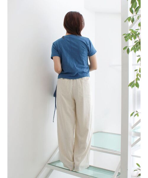 Ungrid（アングリッド）の「ウエストデザインリネン混ラフパンツ（その他パンツ・レディース・グリーン/アイボリー/チャコールグレー・FREE）」の22枚目の写真
