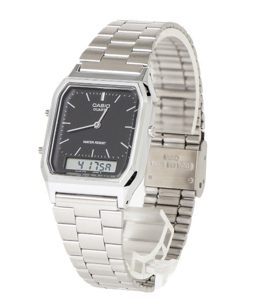 CASIO（カシオ）の「【CASIO】アナデジ　メタル（デジタル腕時計・メンズ・ホワイト系その他/ブラック/ホワイト・FREE）」の3枚目の写真