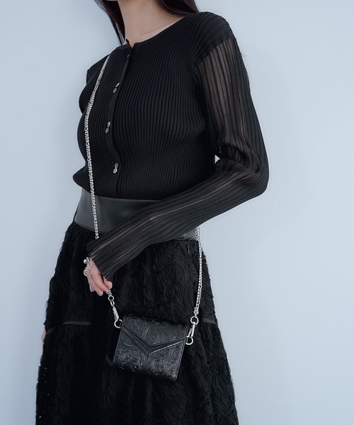 HARE（ハレ）の「エンボスパターンウォレット(HARE)（財布・レディース・ブラック/ドット・FREE）」の5枚目の写真