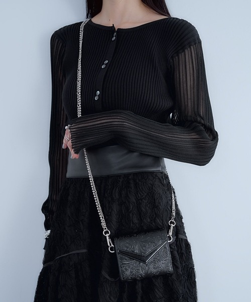 HARE（ハレ）の「エンボスパターンウォレット(HARE)（財布・レディース・ブラック/ドット・FREE）」の6枚目の写真