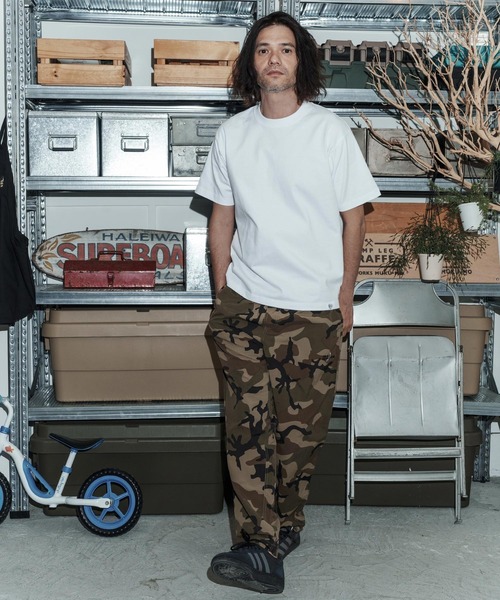 No Rain No Rainbow(ノーレインノーレインボー)の「mp14822-nylon easy pants with two-tone embroidery ナイロンイージーパンツ(NR26S-21)(その他パンツ・メンズ・カモフラージュ/ブラック/オリーブ・XL/L/M/S)」の7枚目の写真