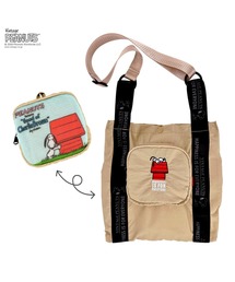 Vintage PEANUTS（ビンテージピーナッツ）の「ルートート / SNOOPY スヌーピー IP.ルーショッパーミッド.ピーナッツ-1D（エコバッグ/サブバッグ）」