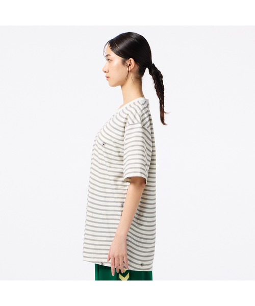 hummel（ヒュンメル）の「hummel/ヒュンメルHMP ﾊﾝｿﾃﾞTｼｬﾂ（Tシャツ/カットソー・レディース・アイボリー/ブルー/ネイビー・S/M/L/XL）」の10枚目の写真