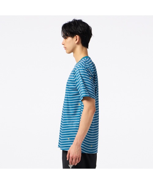 hummel（ヒュンメル）の「hummel/ヒュンメルHMP ﾊﾝｿﾃﾞTｼｬﾂ（Tシャツ/カットソー・レディース・アイボリー/ブルー/ネイビー・S/M/L/XL）」の6枚目の写真