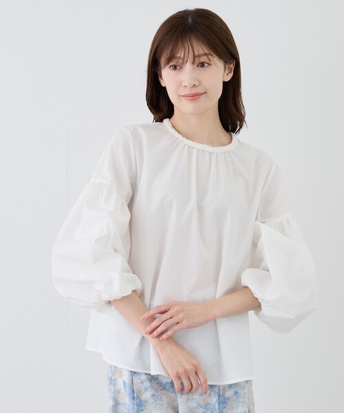 Jayro(ジャイロ)の「ネックデザインブラウス(シャツ/ブラウス・レディース・ネイビー/ホワイト系その他・M)」の22枚目の写真