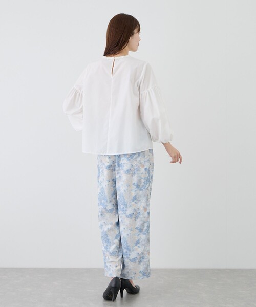 Jayro(ジャイロ)の「ネックデザインブラウス(シャツ/ブラウス・レディース・ネイビー/ホワイト系その他・M)」の3枚目の写真