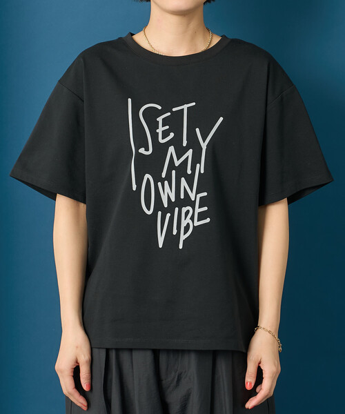 FREAK'S STORE（フリークスストア）の「藤本美貴 × FREAK'S STORE/フリークスストア メッセージロゴ 半袖Tシャツ（Tシャツ/カットソー・レディース・ブラック/オフホワイト/レモンイエロー・SMALL/MEDIUM/LARGE）」の8枚目の写真