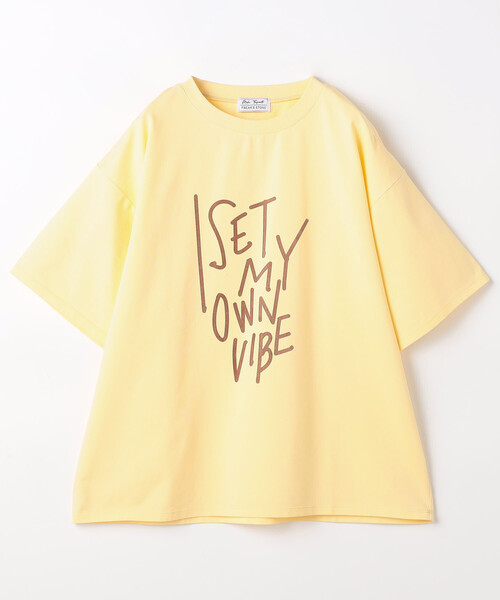FREAK'S STORE（フリークスストア）の「藤本美貴 × FREAK'S STORE/フリークスストア メッセージロゴ 半袖Tシャツ（Tシャツ/カットソー・レディース・ブラック/オフホワイト/レモンイエロー・SMALL/MEDIUM/LARGE）」の11枚目の写真