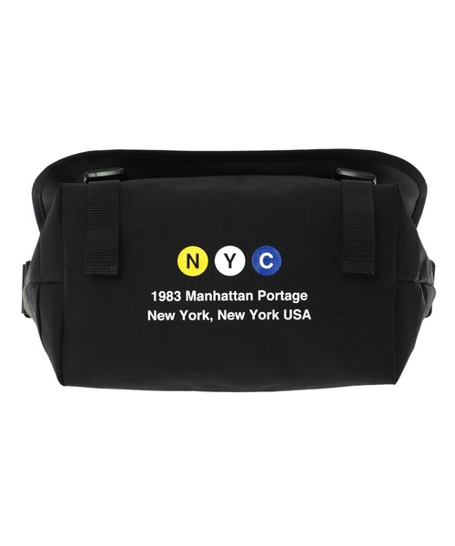 Manhattan Portage（マンハッタンポーテージ）の「NY Messenger Bag JR (MD) FZP LVL MTA（メッセンジャーバッグ・メンズ・ブラック・MEDIUM）」の5枚目の写真