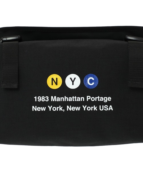Manhattan Portage（マンハッタンポーテージ）の「NY Messenger Bag JR (MD) FZP LVL MTA（メッセンジャーバッグ・メンズ・ブラック・MEDIUM）」の11枚目の写真