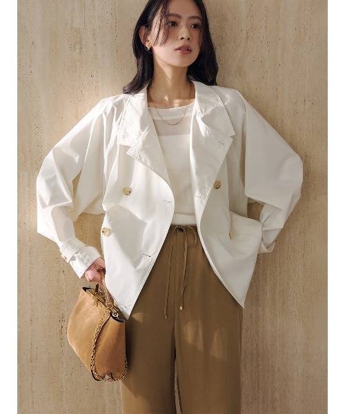 anuans（アニュアンス）の「バックオープンシアーカットトップス（Tシャツ/カットソー・レディース・ブラック/アイボリー/ブラウン・FREE）」の7枚目の写真