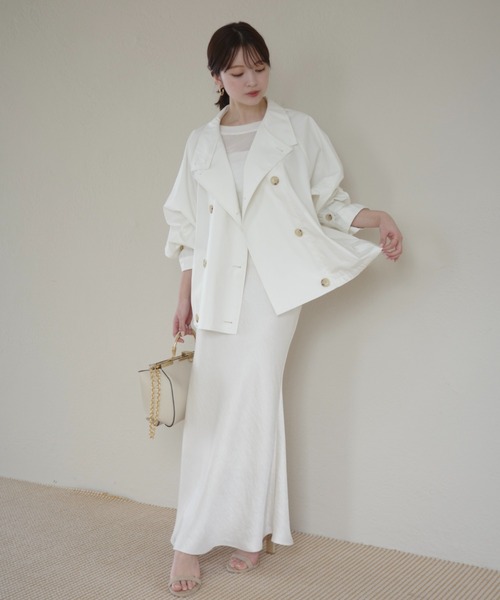 anuans（アニュアンス）の「バックオープンシアーカットトップス（Tシャツ/カットソー・レディース・ブラック/アイボリー/ブラウン・FREE）」の15枚目の写真