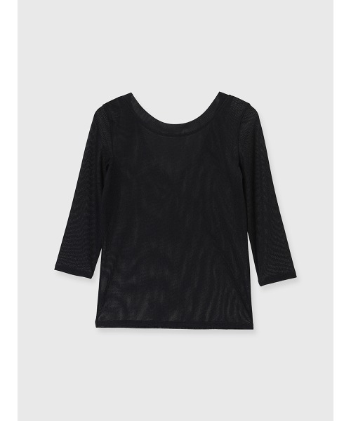 anuans（アニュアンス）の「バックオープンシアーカットトップス（Tシャツ/カットソー・レディース・ブラック/アイボリー/ブラウン・FREE）」の18枚目の写真