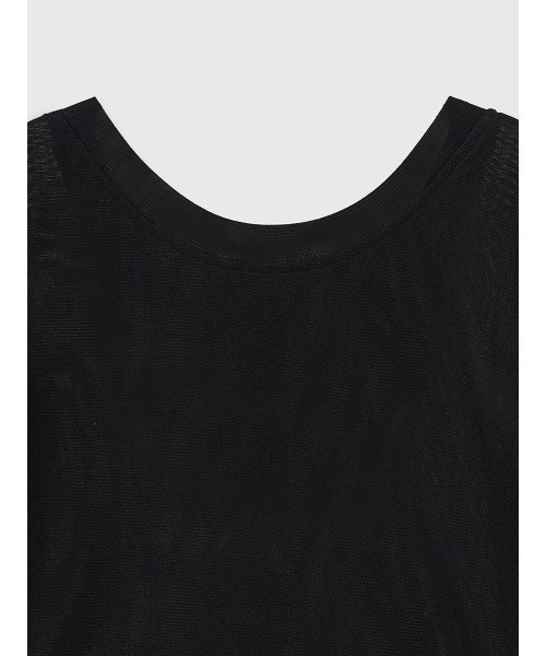 anuans（アニュアンス）の「バックオープンシアーカットトップス（Tシャツ/カットソー・レディース・ブラック/アイボリー/ブラウン・FREE）」の21枚目の写真