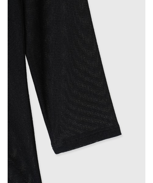 anuans（アニュアンス）の「バックオープンシアーカットトップス（Tシャツ/カットソー・レディース・ブラック/アイボリー/ブラウン・FREE）」の22枚目の写真