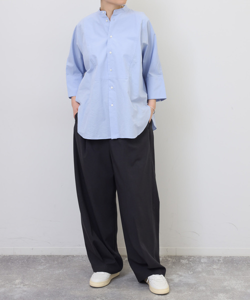 JOURNAL STANDARD LUXE（ジャーナルスタンダード　ラックス）の「トロピカル タックパンツ（その他パンツ・レディース・チャコールグレー/ブラック・FREE）」の8枚目の写真