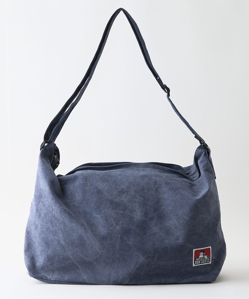 BEN DAVIS（ベンデイビス）の「【BEN DAVIS/ベンデイビス】ピグメントキャンバスショルダーバッグ（ショルダーバッグ・メンズ・ブラック/ネイビー・FREE）」の6枚目の写真